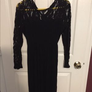 Black lace maternity dress, worn once.